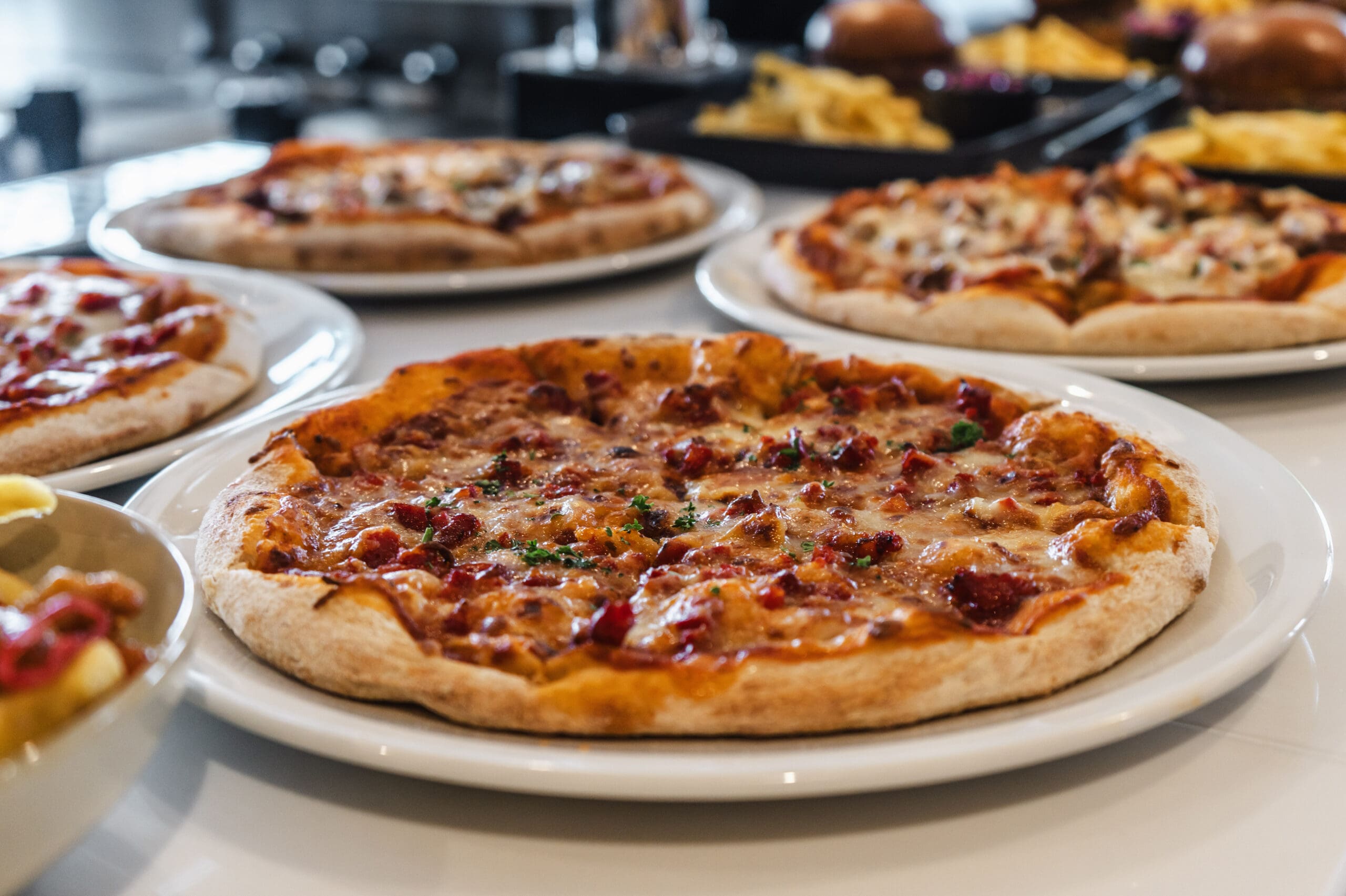 Stone-baked pizza at Guy's Café Bar
