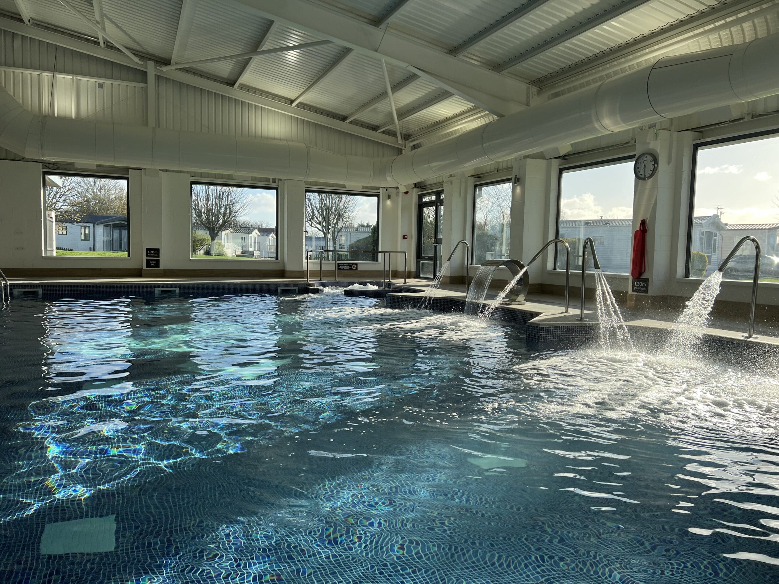 Heated indoor swimming pool
